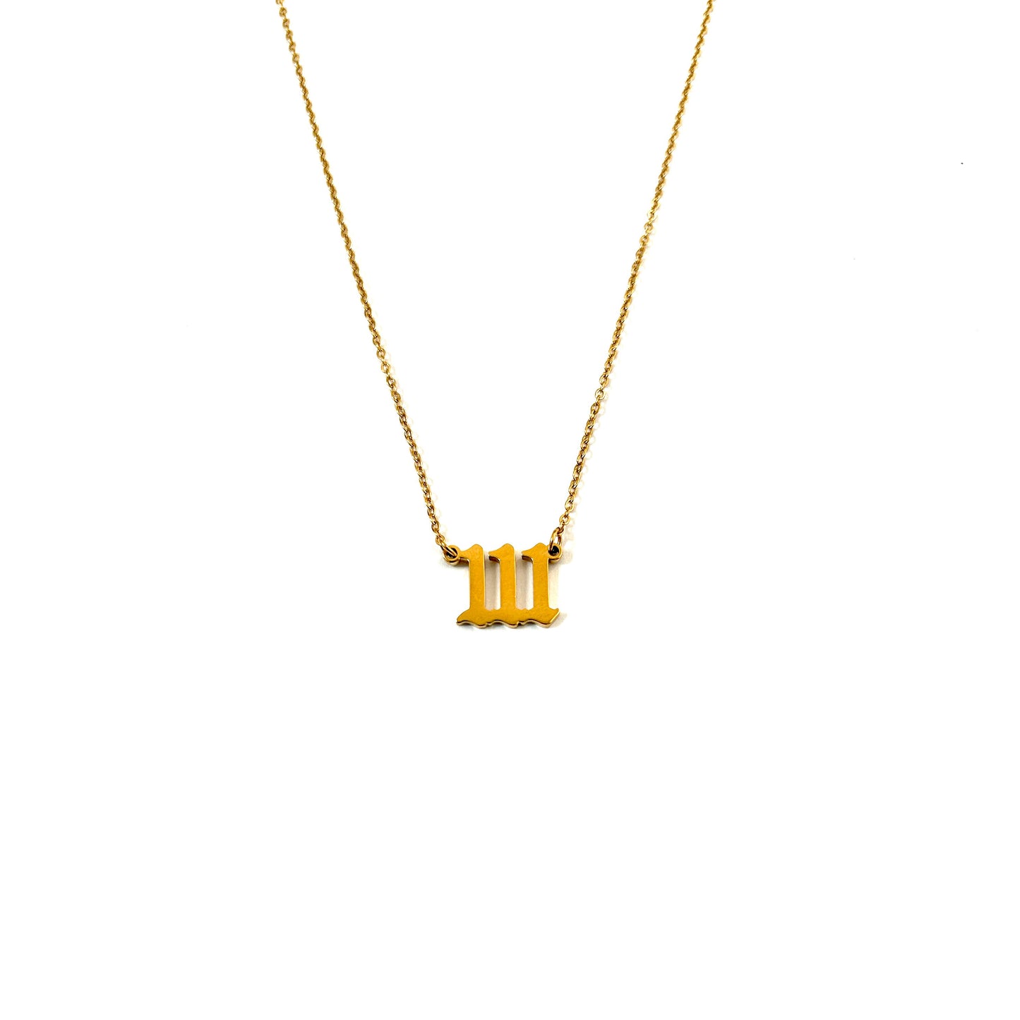 FISHING NUMBER 111 NECKLACE