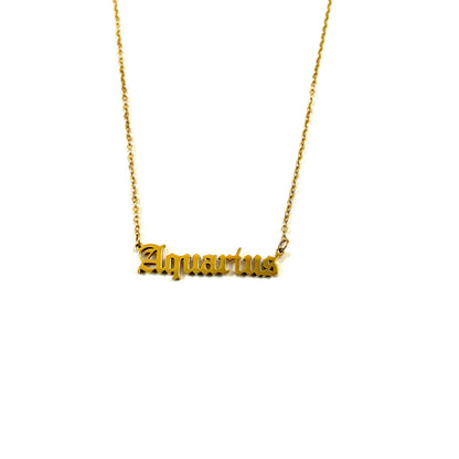 ZODIAC SIGN HALSKETTE AQUARIUS